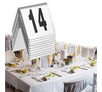 Plaques porte-numéros de table, 1-50 1-100 Numéro de table style tente double face(1 to 100)