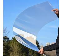 Plaques Pour Toiture En Polycarbonate, Feuille De Plastique Transparente Légère, Porte D'entrée Auven, Anti-UV, Pour Toits, Garage, Marquise, Serre Et Enclos(0.6x20.0m(2x65.6ft))