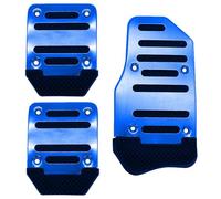 Plaques Rechange Pédale frein Couvercle Antidérapant Universel Kit De Pédales Frein Manuel À Gaz Automatique, Pièces Rechange Automobiles Voiture Pédales Couvre Pédale Embrayage(Blue)