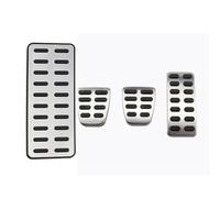 Plaques Rechange Pédale frein Pour Kia K2 Pour Rio AT MT Pédales De Voiture Soul Coussinets De Couverture De Pédale En Acier Inoxydable Couvre Pédale Embrayage(MT with Rest)