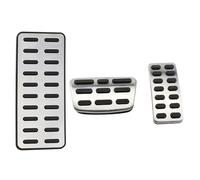 Plaques Rechange Pédale frein Pour Kia K2 Pour Rio AT MT Pédales De Voiture Soul Coussinets De Couverture De Pédale En Acier Inoxydable Couvre Pédale Embrayage(AT with Rest)