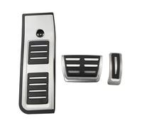 Plaques Repose-Pieds LHD - Repose-pieds Frein À Carburant Acier Inoxydable Couvercle Coussinet Pédales Pour A6 Pour Avant Allroad Quattro C8 A7 2019 2025 AT(AT WITH REST)