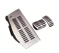 Plaques Repose-Pieds Pour Polo Pour Golf 4 Pour Bora Pour Beetle RSi GTI R32 Pour A3 8l Pour Siège Repose-pieds À Pédale Morte Acier Inoxydable LHD(AT WITH REST)