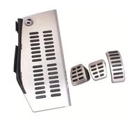 Plaques Repose-Pieds Pour Polo Pour Golf 4 Pour Bora Pour Beetle RSi GTI R32 Pour A3 8l Pour Siège Repose-pieds À Pédale Morte Acier Inoxydable LHD(MT WITH REST)