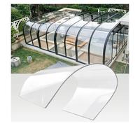 Plaques Serre en Polycarbonate Panneau Anti Pluie Isolant | Feuille Polycarbonate Résistante Aux UV Abris Jardin Abris Voiture Cabanes Chenils Garages(0.8x5m/2.62x16.4ft)
