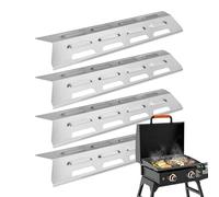 Plaques Thermiques De Rechange pour Barbecue,4 Pièces Universelles Protectrices en Acier Inoxydable | Protection Thermique BBQ | Cuisine Jardin Barbecue Pique-Nique Grillade Camping