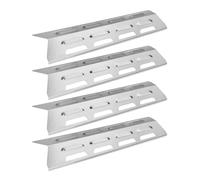 Plaques Thermiques De Rechange pour Barbecue - 4 Plaques Universelles de Protection en Acier Inoxydable - Protection Thermique BBQ,pour Intérieur Extérieur Pique-Nique Cuisine Camping Grillade