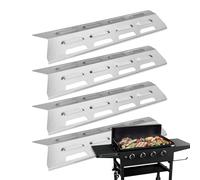 Plaques Thermiques De Rechange pour Barbecue | Protection Universelle en Acier Inoxydable, 4 Pièces - Plaques de Protection Thermique pour Gril - Cuisine Jardin Barbecue Pique-Nique Grillade Camping