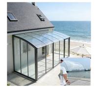 Plaques Transparentes en Polycarbonate Panneaux Isolation Thermique Transparents Étanches Laissant Passer Lumière du Jour pour Serres, Abri Jardin, Carports(0.6x8m/1.97x26.24ft)