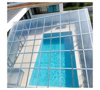 Plaques Transparentes en Polycarbonate, Panneaux Transparents pour Toitures Abris Jardin Protection Contre Pluie et Neige pour Serres et Abris Jardin Facile Nettoyer(1x3m/3.28x9.84ft)