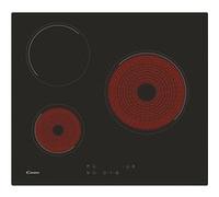 Plaques VitroCéramiques Candy CH63CC 4U2 60 cm 5500 W Noir G
