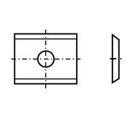 Plaquette 35° 15x12x1,5mm T03SMG 10 pcs.