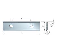 Plaquette carbure 35° pour bois laminés, agglomérés, plastique - 30x12x1,5 mm FREUD
