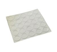 Plaquette de 25 buttées autocollantes 10 x 1,5 translucide - INDUSTRIE - 19611021