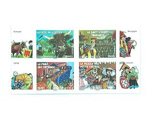 Plaquette de 4 Timbres de Collection Neufs autoadhésifs pour Une Lettre de - de 20g pour la France. Fêtes