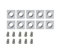 Plaquette de coupe en carbure de 12 mm, lot de 10, dimensions 12 x 12 x 1,5 mm, angles droits 35D, for tour à bois, outil de tournage, raboteuse hélicoïdale.