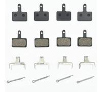 Plaquette De Frein À Disque Plaquettes De Frein À Disque Vélo pour Shimano pour Deore B01S B03S B05S MT200 MT400 MT500 UR300 M3050 Résine/Semi-métal/céramique(4Pairs Semi-Metal)