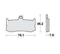 TRW Lucas Racing caoutchouc MCB816CRQ