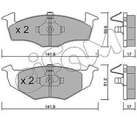 Plaquette de Frein CIFAM 822-206-0 Avant