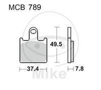 TRW MCB789SV Sinter Street Kit de Plaquettes de Frein pour Kawasaki Z (- 899CC) Essieu Avantet Autres Motos