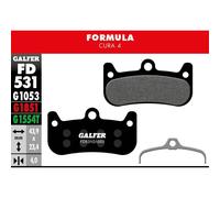 Galfer Plaquettes de frein Paire FD531 G1053 Semi-métalliques Performance pour Formula Cura 4