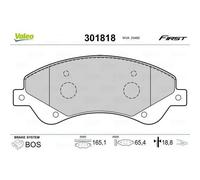 Plaquette de frein gamme first Ford transit - VALEO - 301818