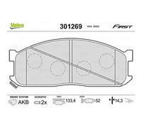 Plaquette de frein gamme first Kia besta - VALEO - 301269