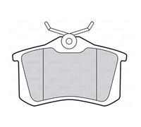 VALEO - Plaquettes de frein First - 301463 - Jeu de 4 plaquettes - Essieu arrière - Entièrement équipés avec accessoires montés