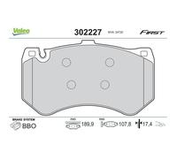 VALEO 302227 Plaquettes de frein