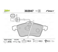 Plaquette de frein gamme first Volkswagen multIVan fr - VALEO - 302047