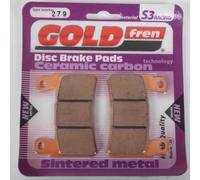 Plaquette De Frein Gold Fren Pour Pour Moto Honda 1100 Cb Ae 2013 Avg/Avd / Jantes À Bâtons / Etrier 2 Pistons Neuf