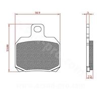 Brenta Plaquettes de Frein organiques moto pour aprilia, benelli, Bombardier ATV, cAGIVA