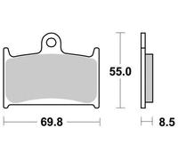 FERODO PLAQUETTES DE FREIN MÉTAL FRITTÉ SINTER GRIP FDB557ST