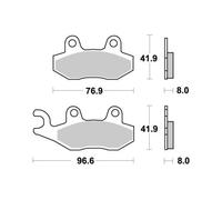 Plaquette De Frein Nissin Pour Scooter Peugeot 150 Django 4t Euro3 2014 À 2017 Av Neuf