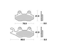 Plaquette De Frein Nissin Pour Scooter Peugeot 250 Satelis Rs 2006 À 2011 Av / Ar Neuf