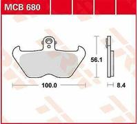 Plaquette De Frein Organique TRW Allround MCB680 Pour BMW R 1100 R ABS 1998-2001