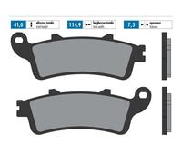 Plaquette de Frein POLINI Original 41x114,9x7,5 pour Honda 125 Fes Panthéon 2T