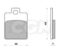 Plaquette De Frein Polini Pour Scooter Peugeot 50 Tweet Evo Rs Après 2014 Neuf
