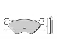 Plaquette De Frein Rms Pour Moto Yamaha 1200 Xt 2017 Dp075 / Ar Neuf