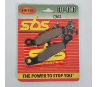 Plaquette De Frein Sbs Pour Moto Kawasaki 85 Kx Grandes Roues Après 2001 726rsi / Sinter / Paire Neuf