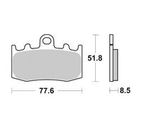 Plaquette de frein Semi-Métal Platinum + Route/Off Road - R90