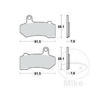 Plaquette de Frein Sinter Sh TRW 787.00.09 Fltru 1745 Road Glide Ultra 2017-2018