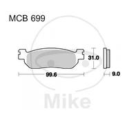 Jeu de plaquettes de frein TRW MCB699