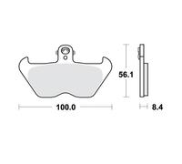 Jeu de plaquettes de frein TRW MCB680