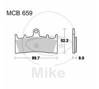 Plaquette de Frein Sinter Sv TRW 787.34.41 Pour Suzuki 1400 GSX 2002-2005
