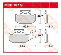 Plaquette De Frein Sintered TRW SI Série Pour Suzuki LT-A 400 ASI 4X4 2011-2012