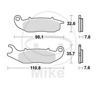 TRW Plaquettes de frein MCB818 Métal fritté ABE pour Piaggio Liberty 3V