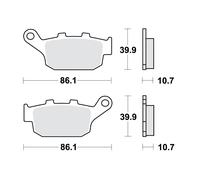 Plaquette de Frein Std TRW Lucas 787.09.75 Pour Triumph 660 Trident 2021-2023