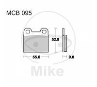 TRW Kit de plaquettes de frein MCB95 – frein à disque – 1x