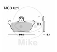 Plaquette de Frein Std TRW Lucas 787.22.52 BMW 1000 R 100 R (247) 1991-1996